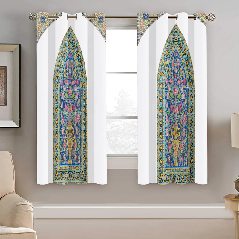 پرده نیروانا طرح سنتی مدل هازان کد 8940 سایز 140×200 سانتی متر