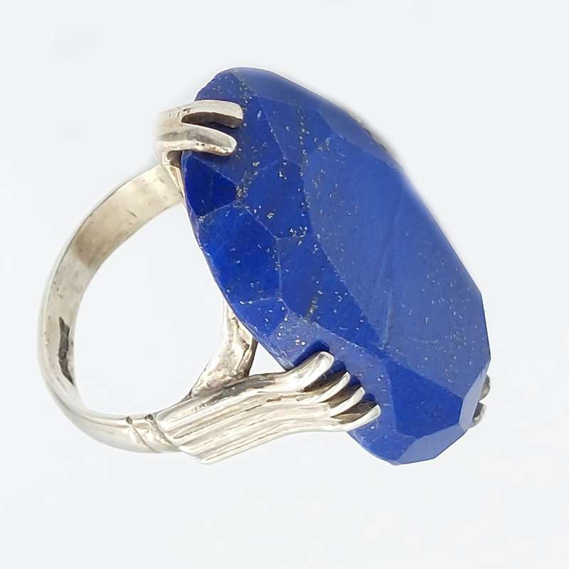 انگشتر نقره زنانه مدل لاجورد کد 20579