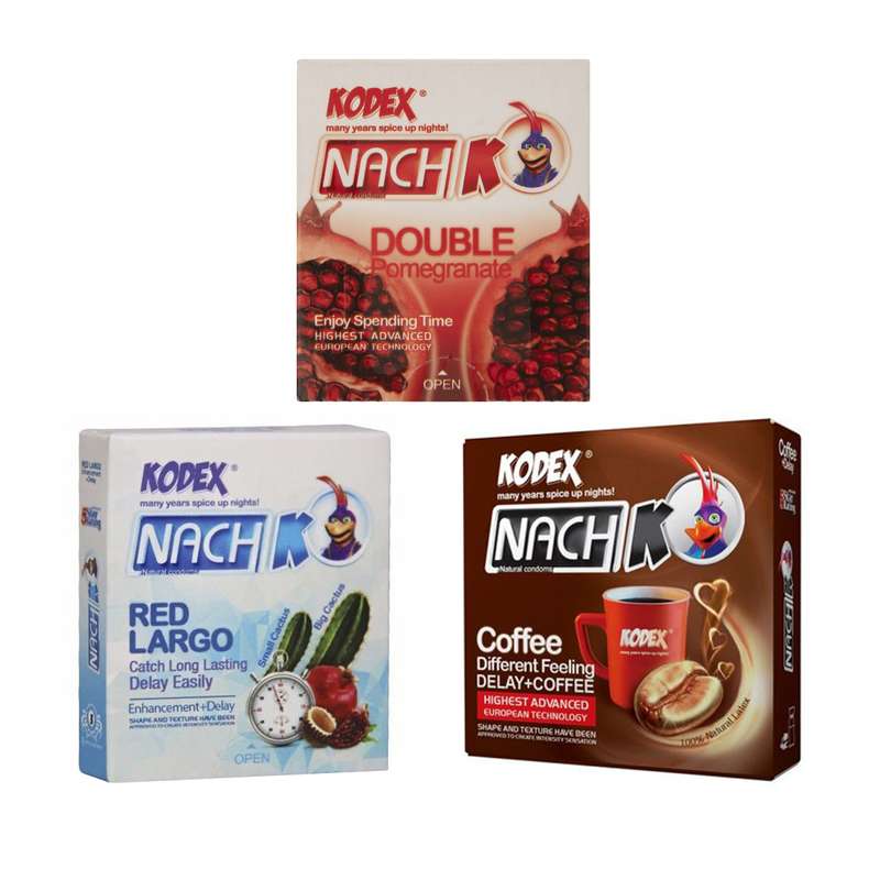 کاندوم ناچ کدکس مدل Cactus Pomegranate Coffee مجموعه 3 عددی کاندوم ناچ کدکس مدل Cactus Pomegranate Coffee مجموعه 3 عددی