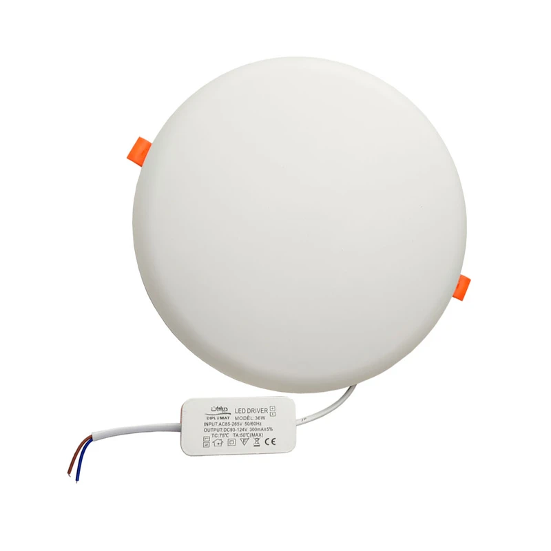 هالوژن سقفی ال ای دی 36 وات دیپلمات مدل فول لایت طرح فنر متغیر توکار گرد