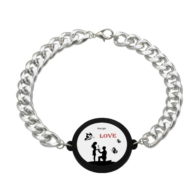 دستبند ناکسیگو مدل Love کد BZ7616 دستبند ناکسیگو مدل Love کد BZ7616