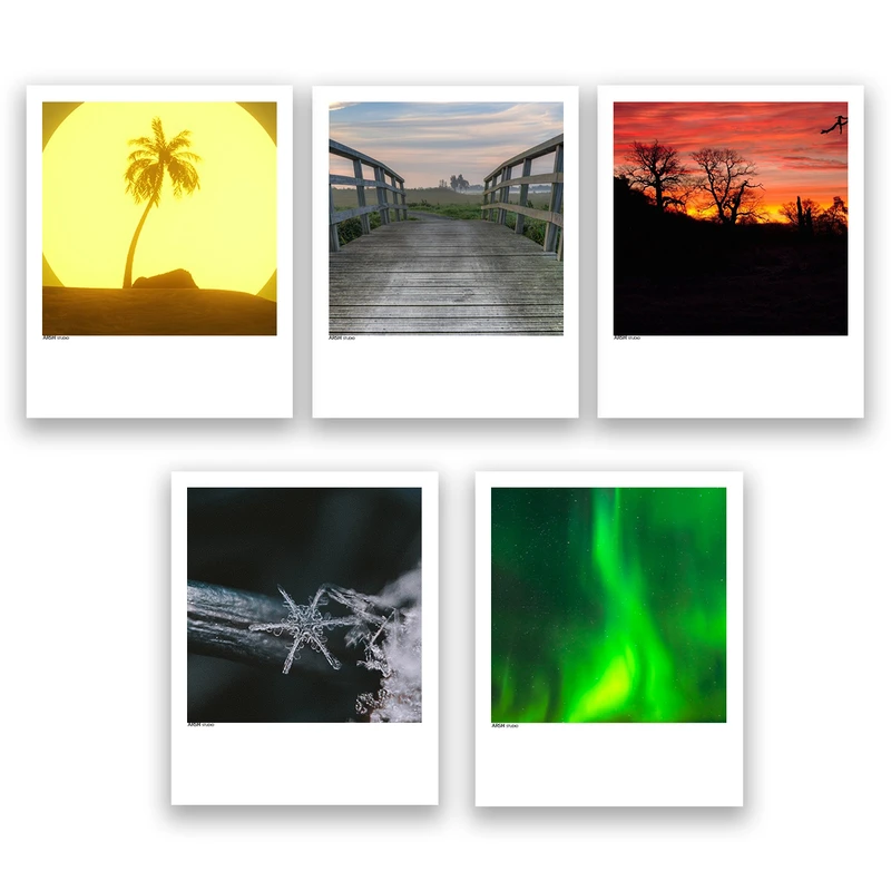 آویز تزیینی عرش مدل فانتزی منظره طبیعت کد Asa670 مجموعه پنج عددی