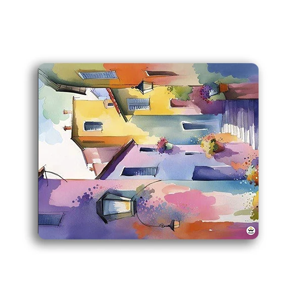 ماوس پد شادیت مدل خانه آبرنگی کد 450سایز 19*24 سانتی متر
