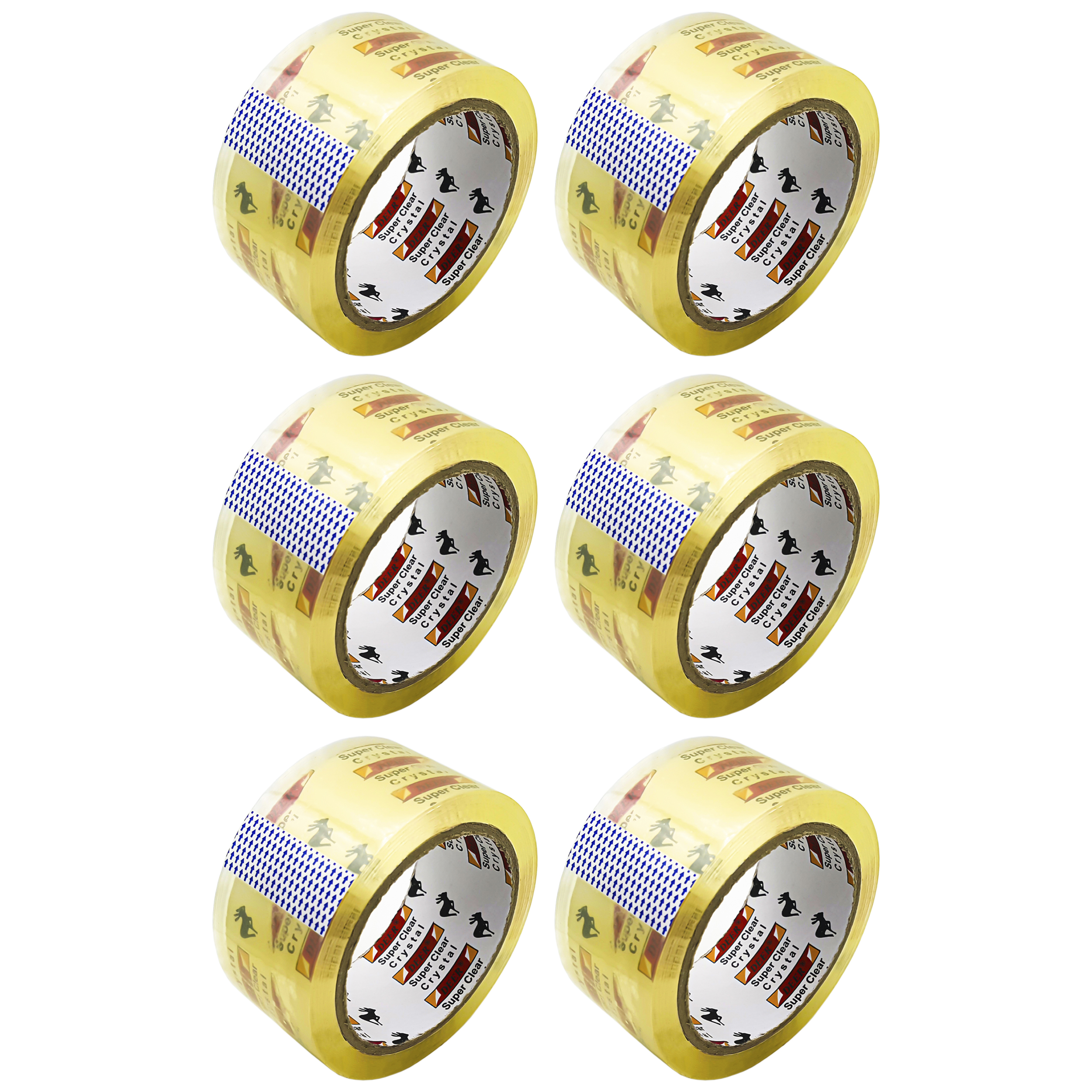 نوار چسب دیر مدل DE-1 عرض 5 سانتیمتر بسته 6 عددی