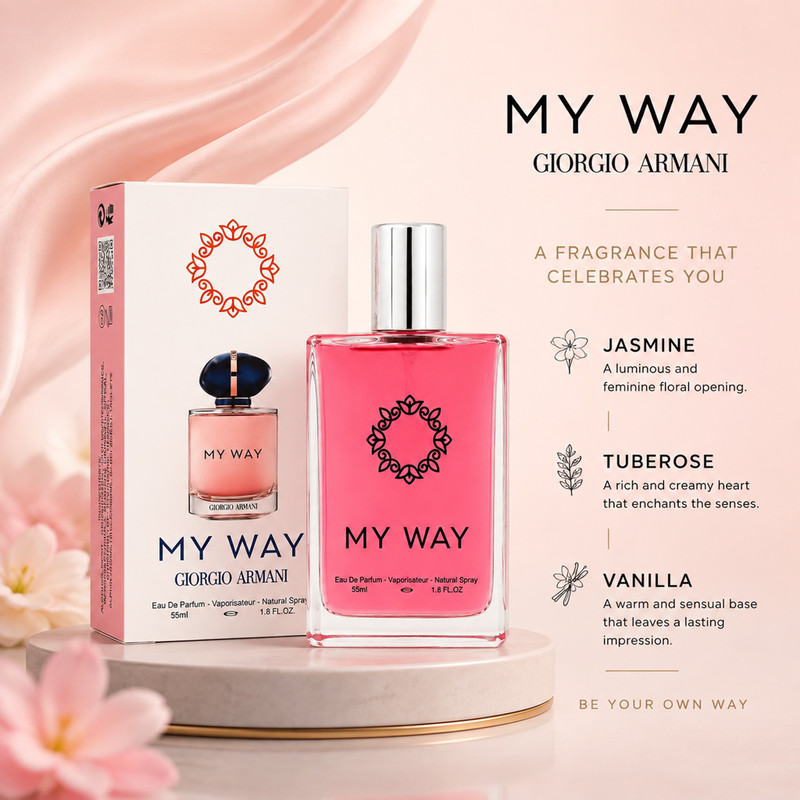 ادو پرفیوم زنانه هارلینگن مدل جورجیو آرمانی مای وی با رایحه شیرین حجم 55 میلی لیتر