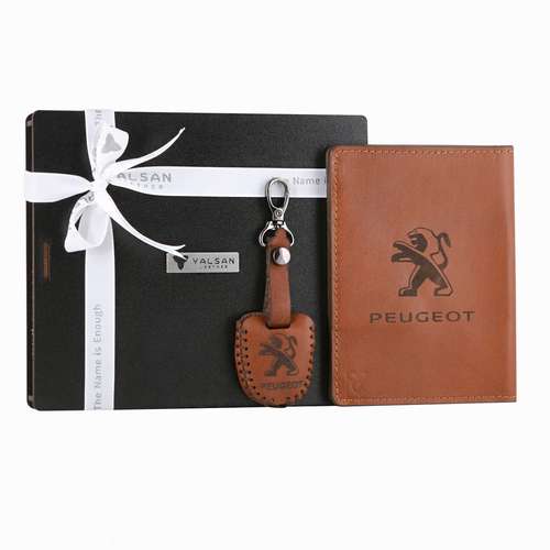 ست هدیه چرم یلسان مدل PEUGEOT 206 کد SET-300-01-GS 