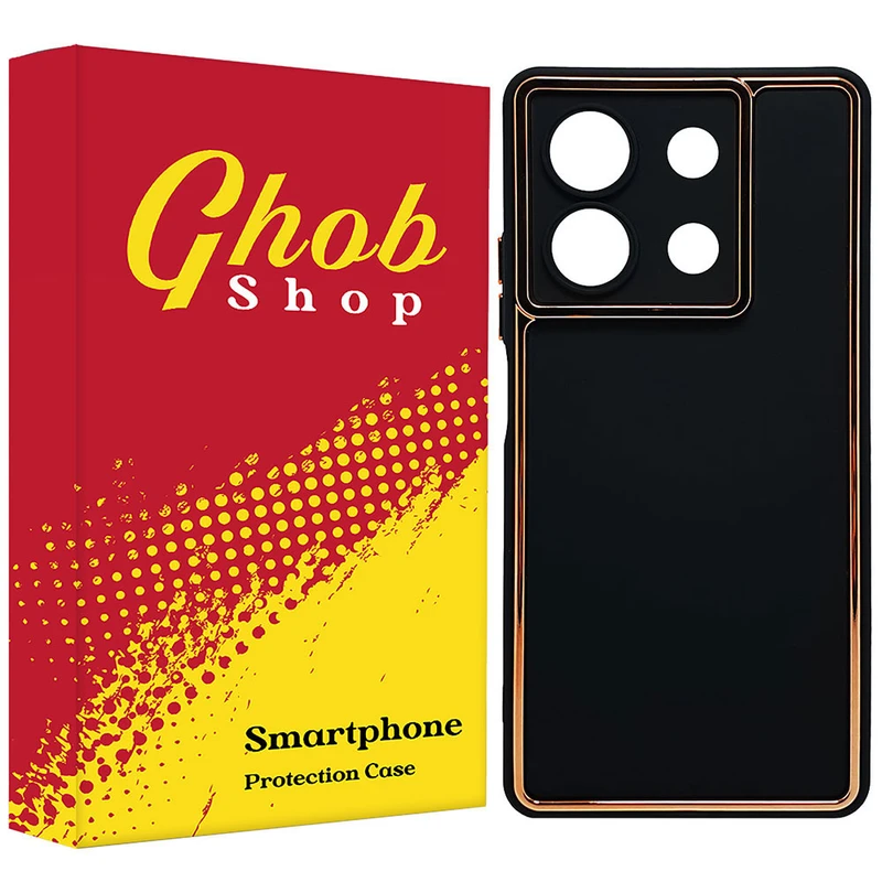 کاور قاب شاپ مدل چرمی-لنزدار مناسب برای گوشی موبایل شیائومی Redmi Note 13 Pro 5G / Poco X6 ( 4G / 5G )