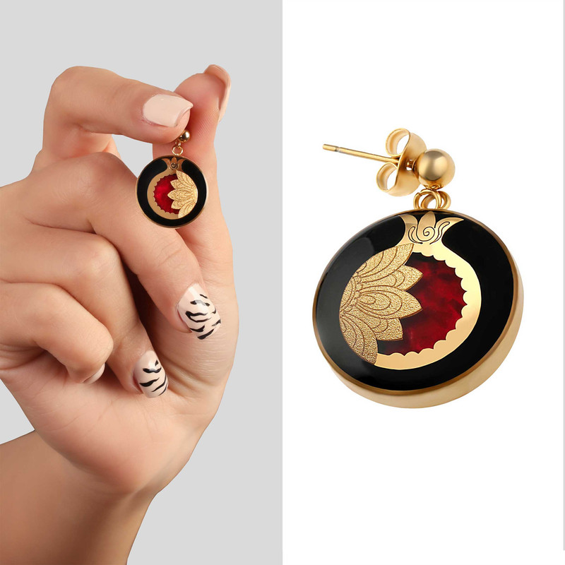 گوشواره زنانه دانژه مدل یلدا کد ZONG1800043