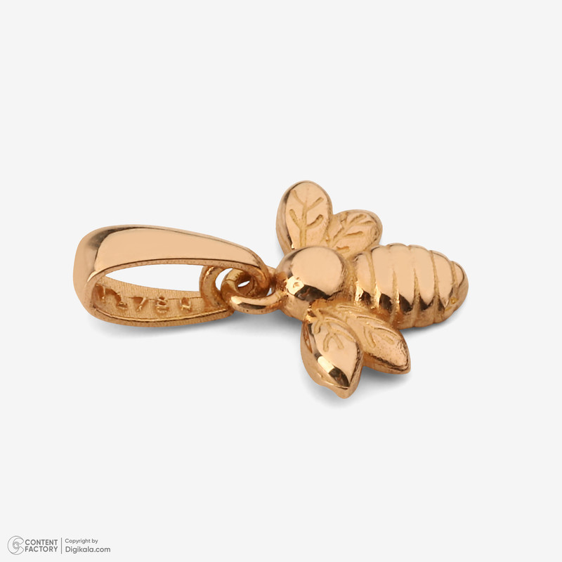 آویز گردنبند طلا 18 عیار زنانه مطیع ها طرح زنبور کد 391