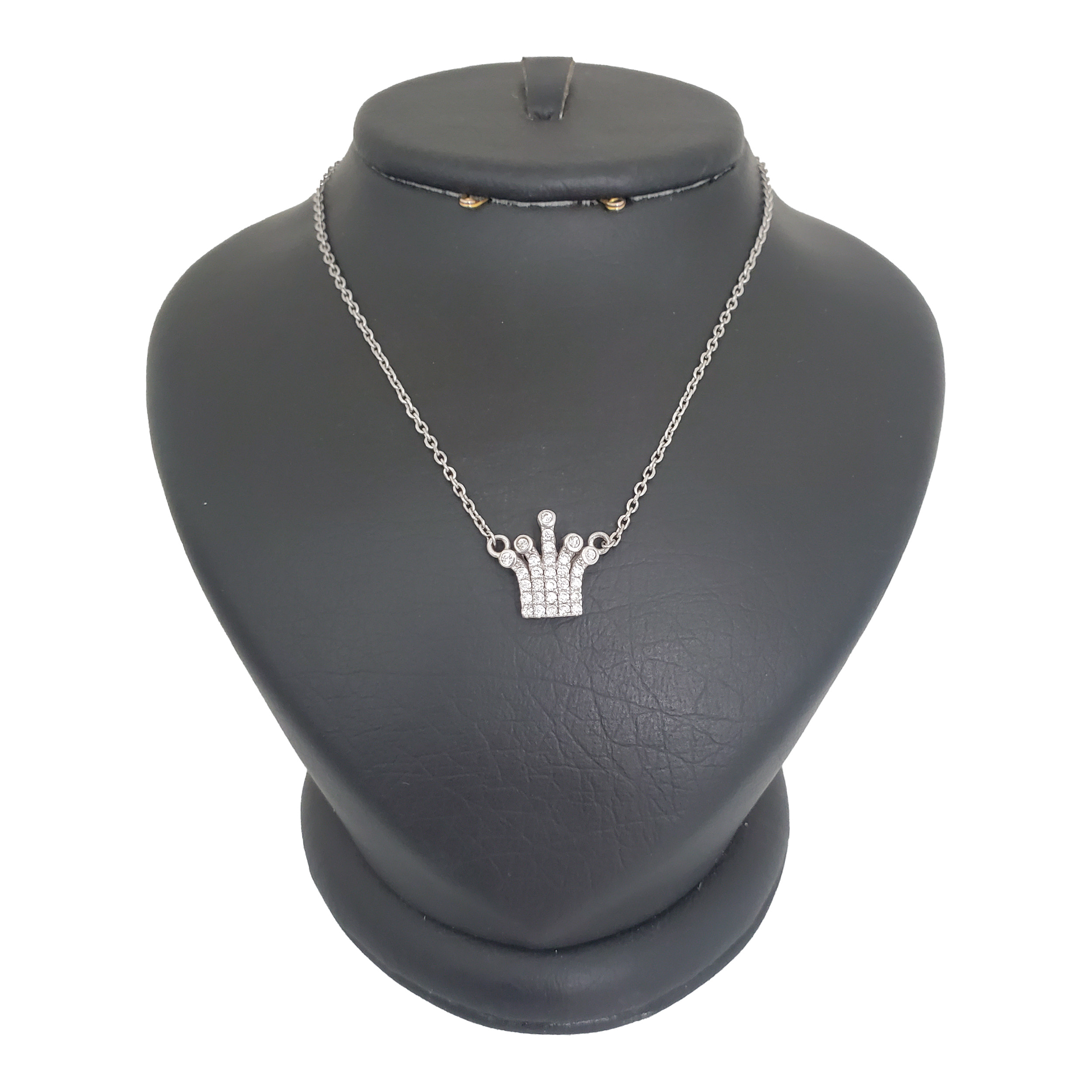 گردنبند نقره زنانه ترمه ۱ مدل تاج کد smed 1040