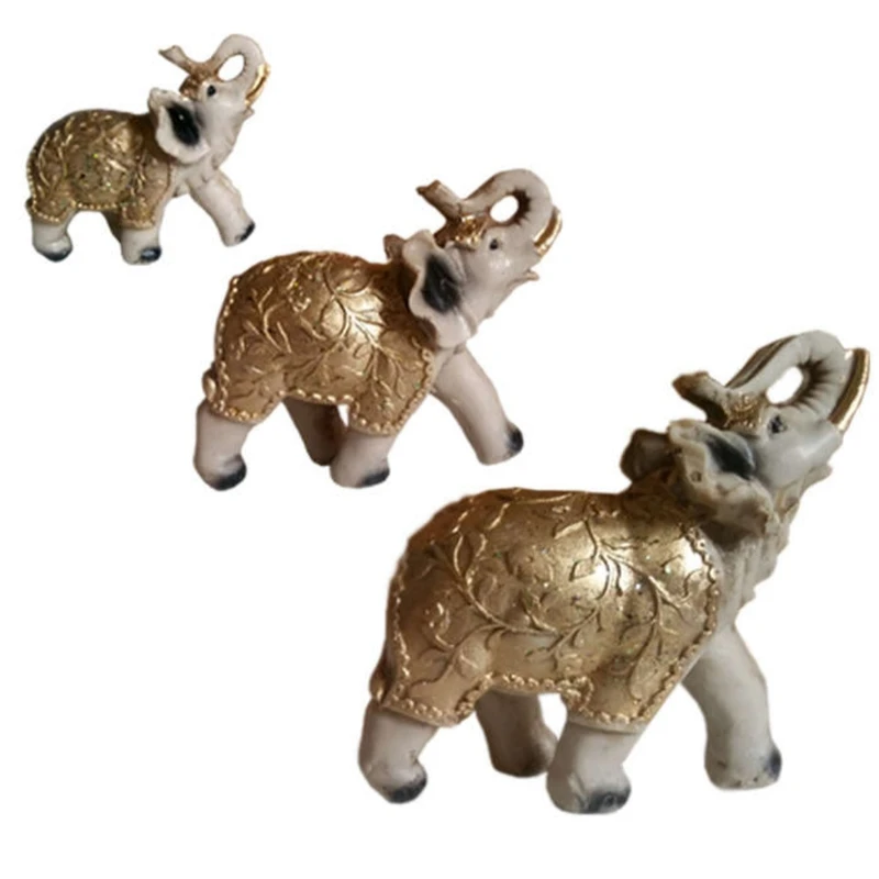 مجسمه طرح فیل عاج دار مدل ELS مجموعه 3 عددی