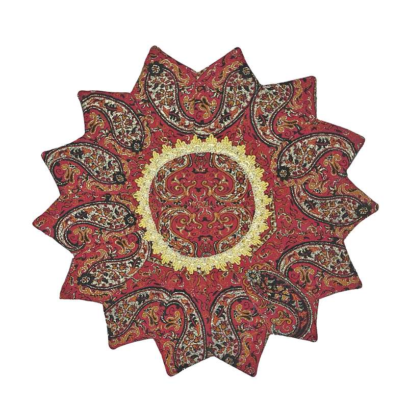 رومیزی ترمه مدل چهل تکه نسترن کد D70