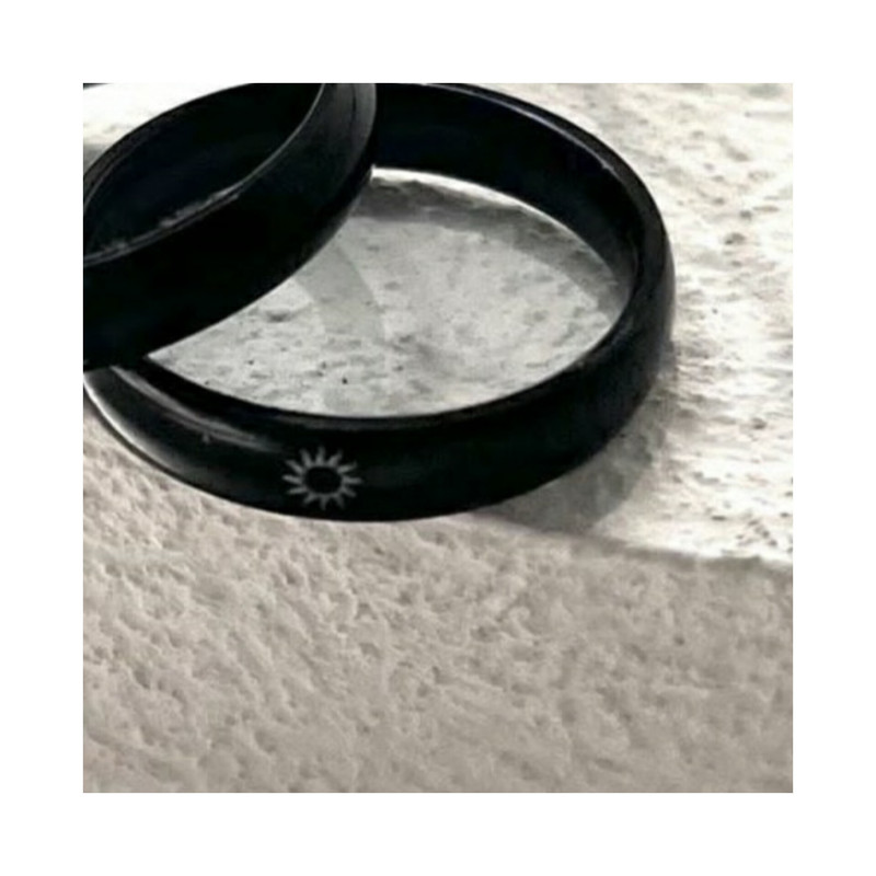 انگشتر زنانه مدل رینگ استیل خورشید 219