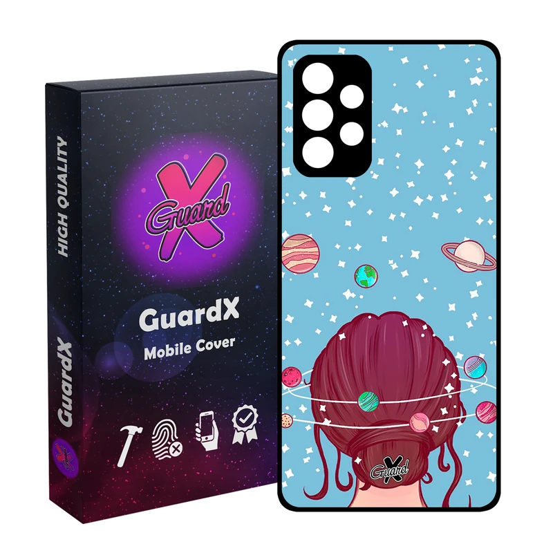 کاور گارد ایکس طرح Girl مدل Glass10211 مناسب برای گوشی موبایل سامسونگ Galaxy A32 4G