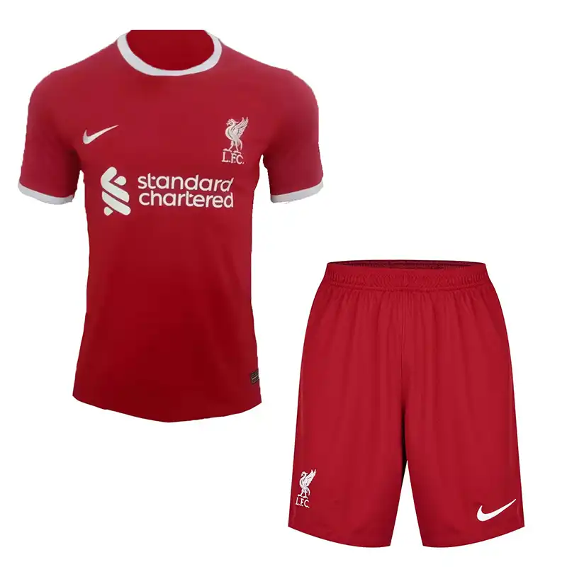 ست تی شرت آستین کوتاه و شلوارک ورزشی مردانه مدل لیورپول کد Home Concept 2024