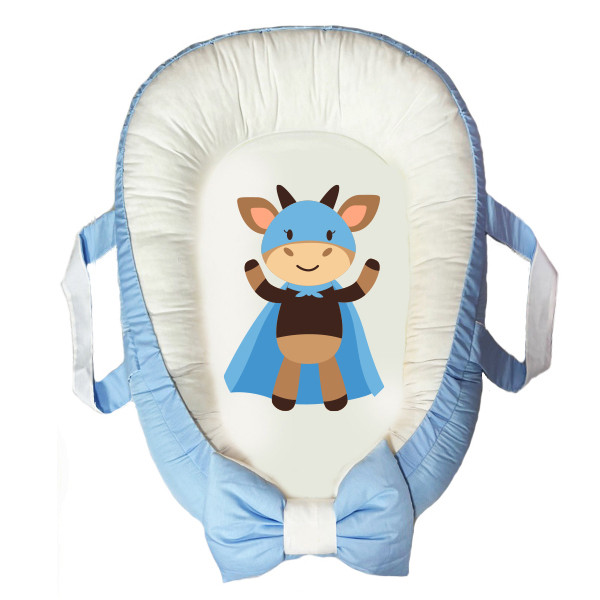 سرویس خواب سه تکه نوزاد مدل گارد محافظ طرح بچه گاو کد 68