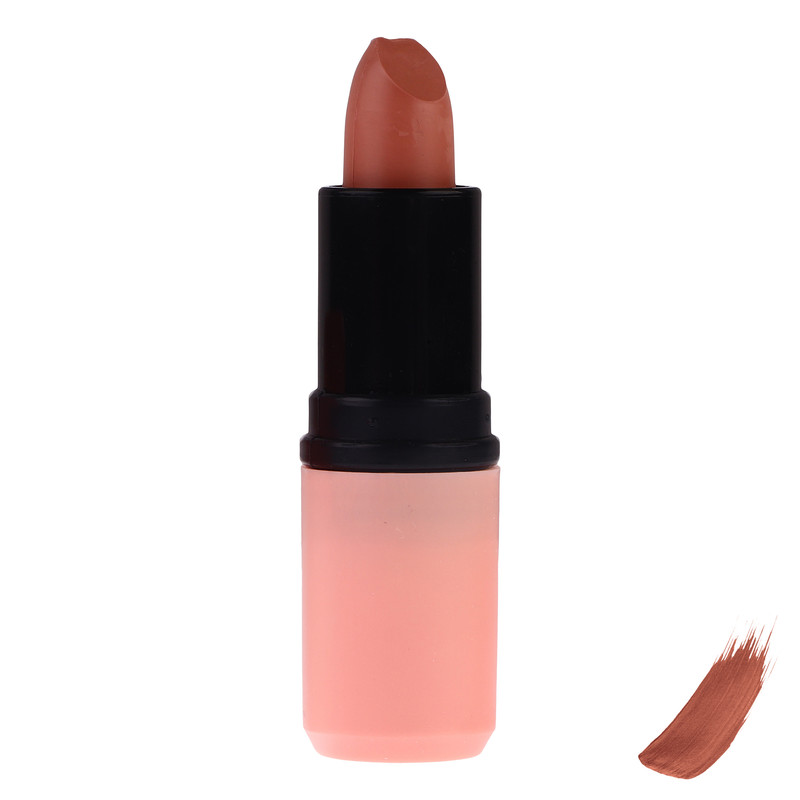 رژ لب جامد مات برانوس مدل Long Lasting رنگ قهوه‌ای شماره 605