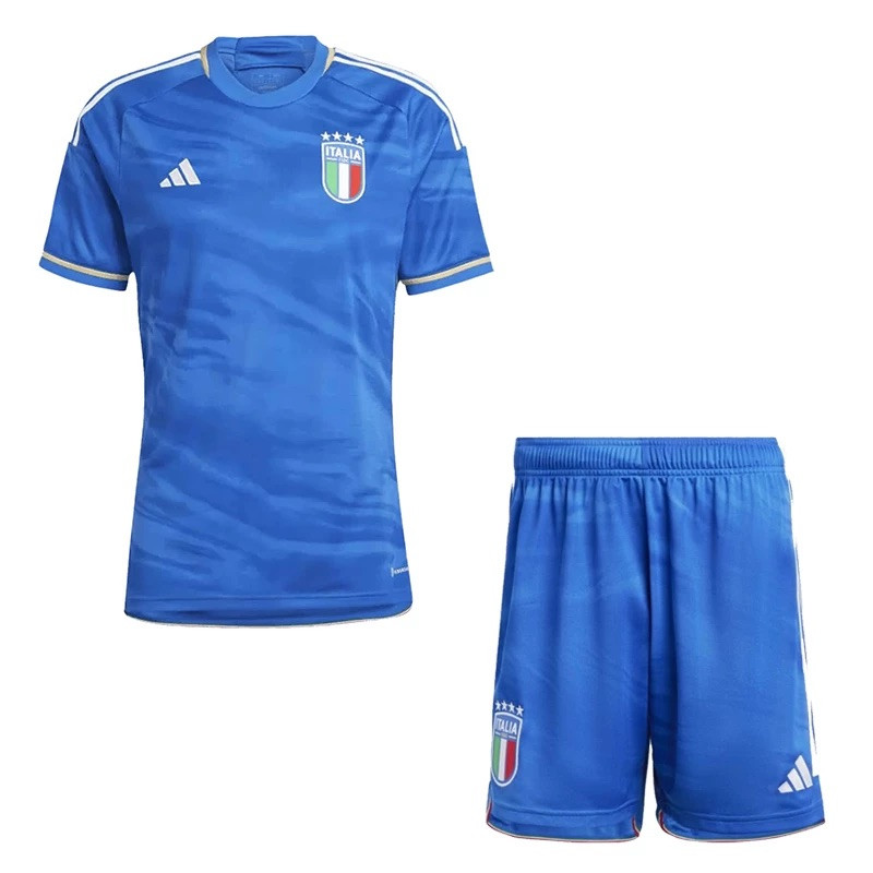 ست تی شرت آستین کوتاه و شلوارک ورزشی پسرانه مدل ایتالیا کد Home 2024