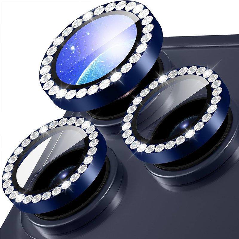 محافظ لنز دوربین فلزی مسیر مدل Diamond Lenz مناسب برای گوشی موبایل اپل iPhone 17 Pro / 17 Pro Max