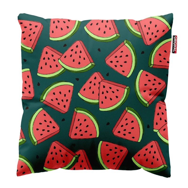 کوسن پاد آفرین طرح هندوانه کد 1321 سایز 30*30 سانتی متر