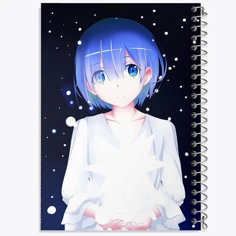 دفتر ژورنال نویسی 50 برگ خندالو مدل نقطه ای طرح رم انیمه ری زیرو ReZero کد 12853