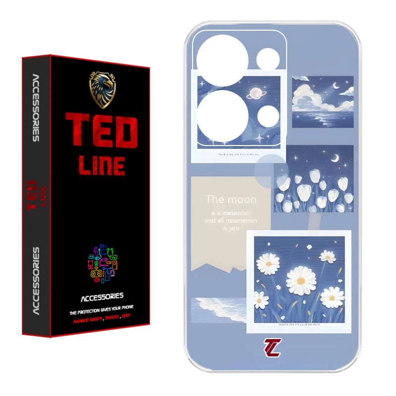 کاور تدلاین طرح بابونه کد 1203 مناسب برای گوشی موبایل شیائومی Redmi Note 13 Pro 4G / Poco M6 Pro