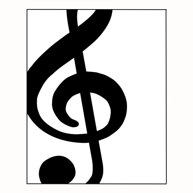 پوستر مدل چاپ نت موسیقی و علامت موسیقی خطی