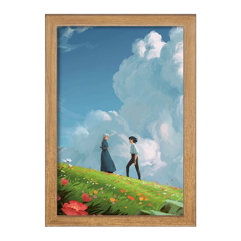 تابلو خندالو مدل سوفی و هاول انیمه قلعه متحرک هاول  کد 12884