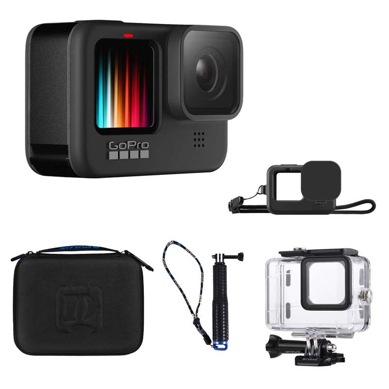 دوربین فیلم برداری ورزشی گوپرو مدل HERO 9 Black به همراه لوازم جانبی
