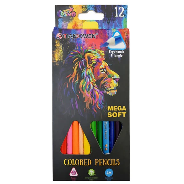 مداد رنگی 12 رنگ تیان بون مدل TB12