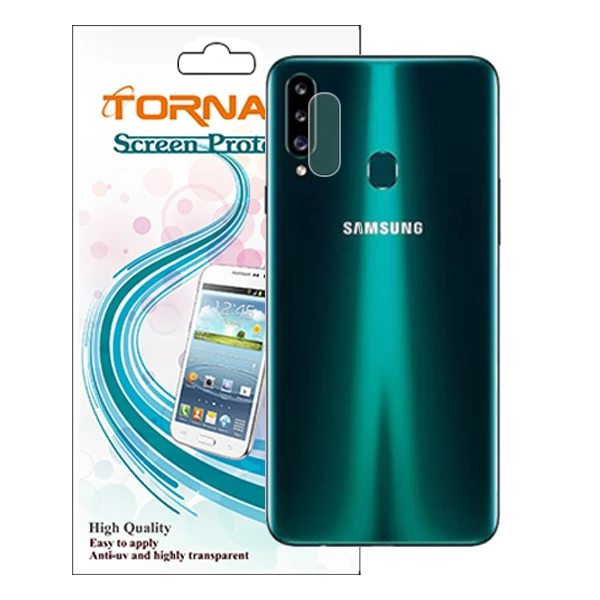 محافظ لنز دوربین مدل پرچسب TPU مناسب برای موبایل سامسونگ Galaxy A20s بسته 40 عددی