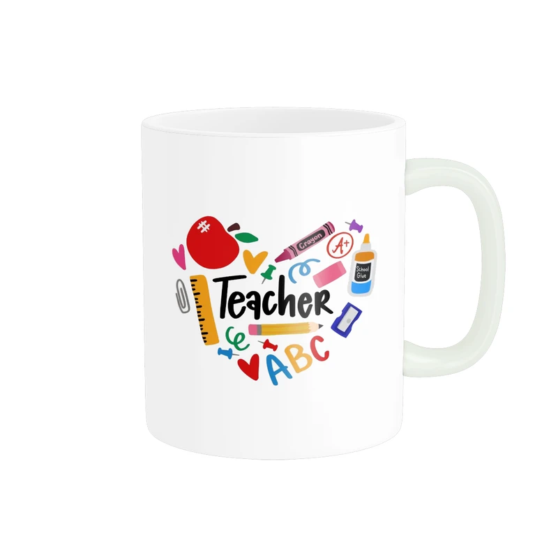 ماگ پادآفرین مدل مناسبتی طرح روز معلم مبارک کد p8947