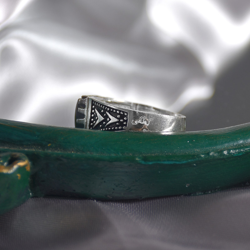 انگشتر نقره مردانه نقره جات لطفی مدل حدید کد ANMS028E02