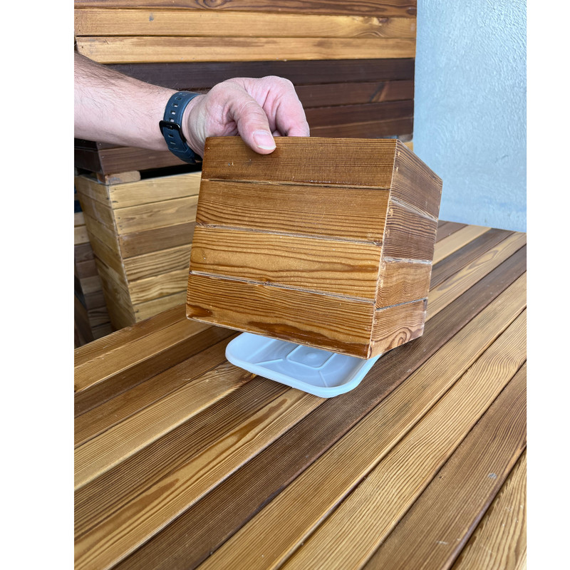 گلدان مدل چوبی کد 1717r4