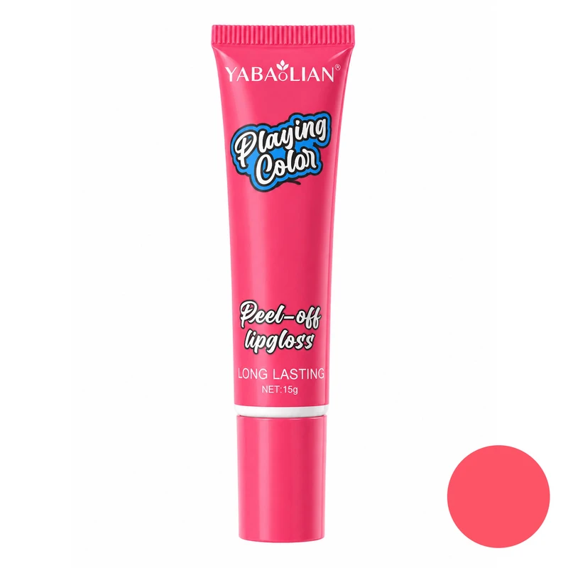 رژ لب مایع براق یابالین مدل Peel Off شماره 01