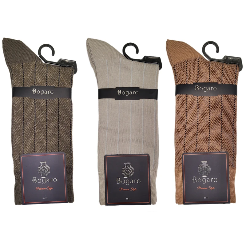 جوراب ساق بلند مردانه مدل ۱۰۰۰۲ بسته سه عددی