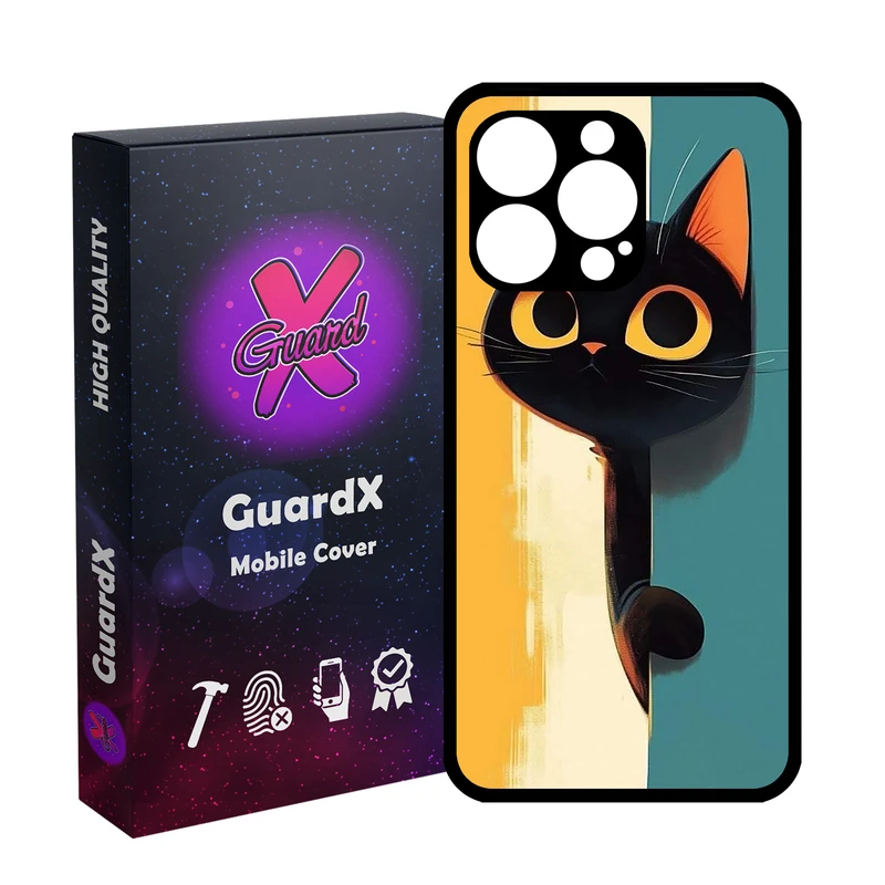 کاور گارد ایکس طرح گربه مدل  Glass10780 مناسب برای گوشی موبایل اپل iPhone 13 Pro