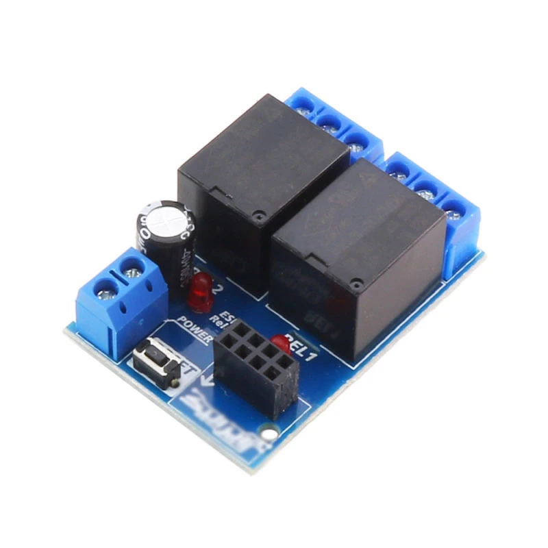 برد توسعه ماژول ESP8266 دو رله 5 ولت مدل 2087 مناسب برای هوشمند سازی