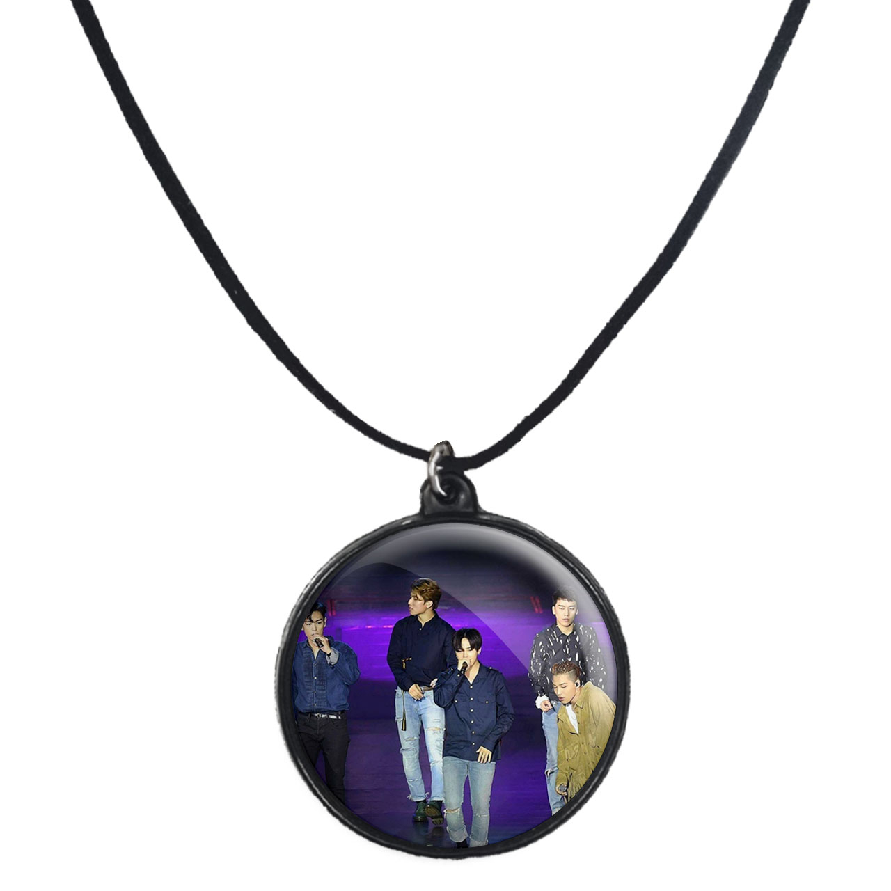 گردنبند پرمانه طرح گروه موسیقی بیگ بنگ کد pmb.15204 مدل دو طرفه