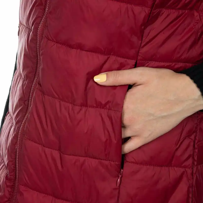 پافر زنانه جوتی جینز کد 858517 رنگ زرشکی