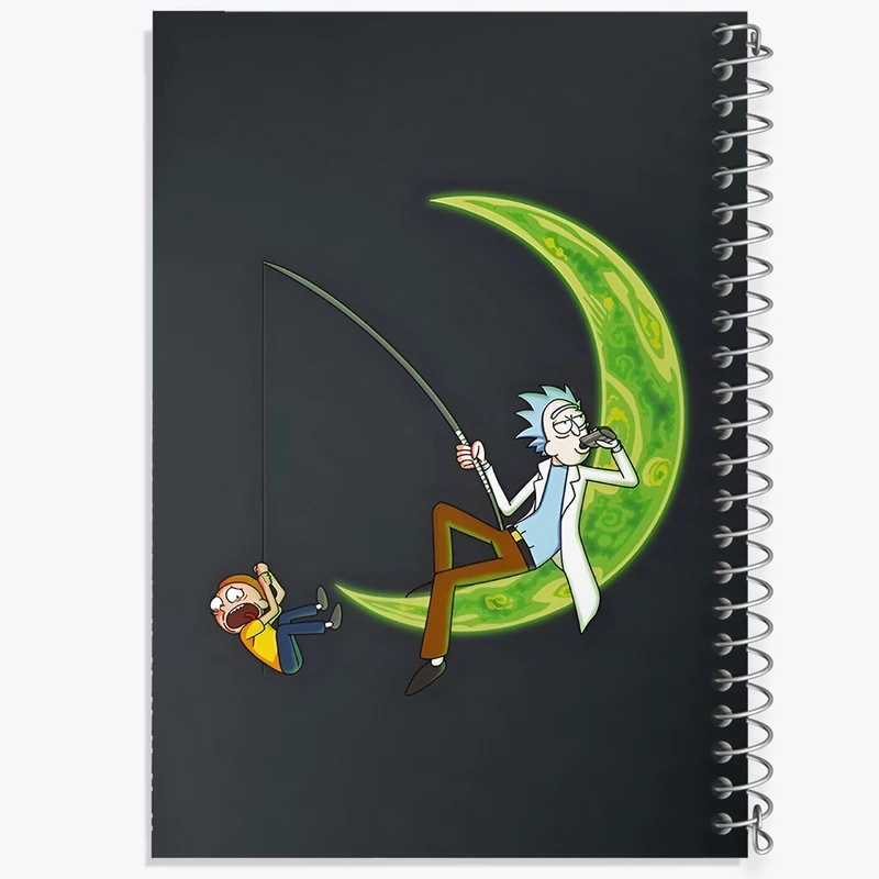 دفتر نقاشی 50 برگ خندالو طرح ریک و مورتی (Rick and Morty) کد F5945
