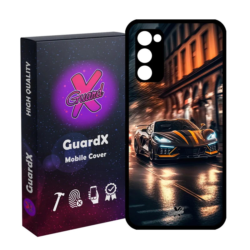کاور گارد ایکس طرح ماشین مدل Glass10624 مناسب برای گوشی موبایل سامسونگ Galaxy S20 FE