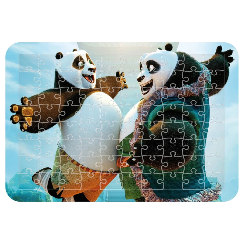 پازل 54 تکه مدل CHB1132 طرح انیمیشن پاندا کونگ فو کار