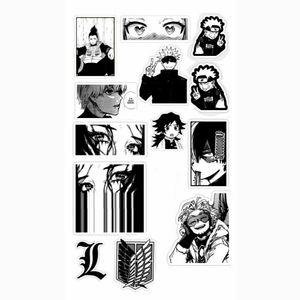 استیکر لب تاپ طرح kdrama anime مجموعه 13 عددی