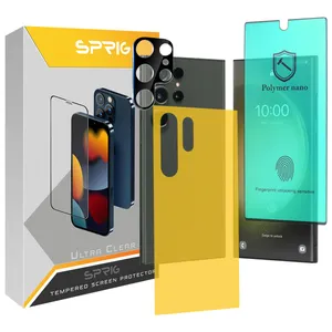 Sprig 3D-NNPOL camera lens protector for Samsung Galaxy S23 Ultra with screen protector and back protector