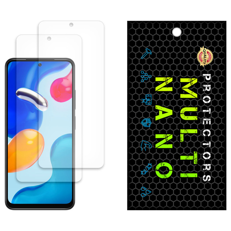 محافظ صفحه نمایش مات مولتی نانو مدل X-S2M مناسب برای گوشی موبایل شیائومی Redmi Note 11 بسته دو عددی