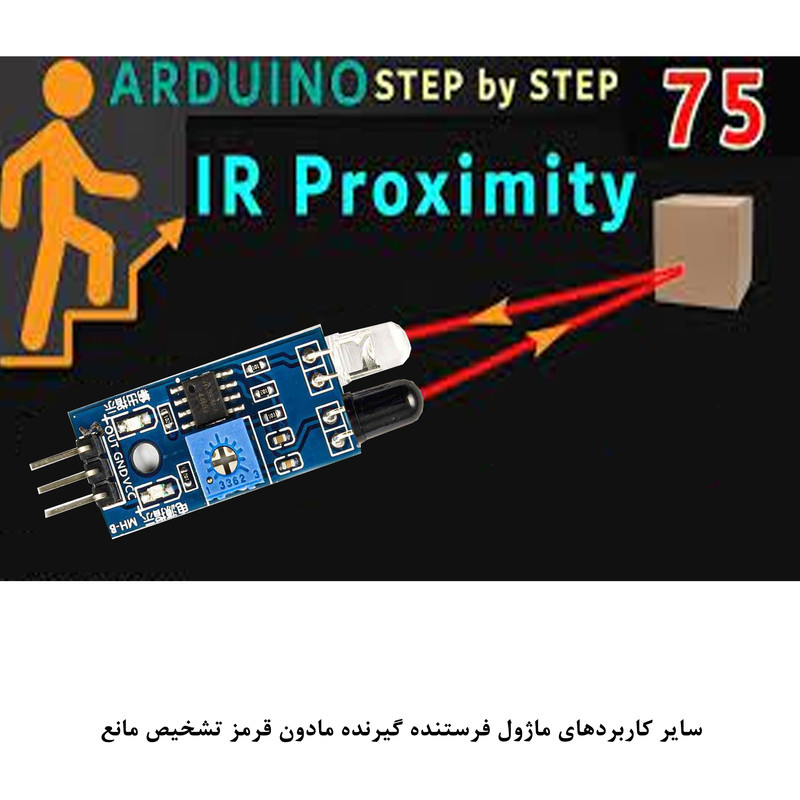 کیت آموزش الکترونیک مهندسیکا مدل ماژول تشخیص مانع مادون قرمز IR-FC51