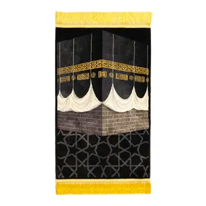 سجاده مدل ابریشمی طرح کعبه