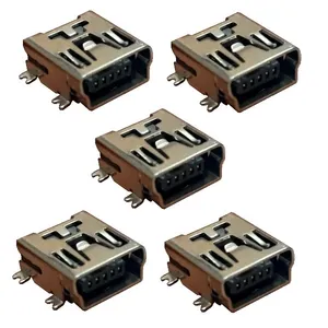 سوکت شارژ مدل smd mini usb بسته 5 عددی