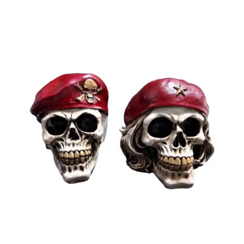 مجسمه دنیا دکوری سرمد مدل جمجمه اسکلت مجموعه 2 عددی